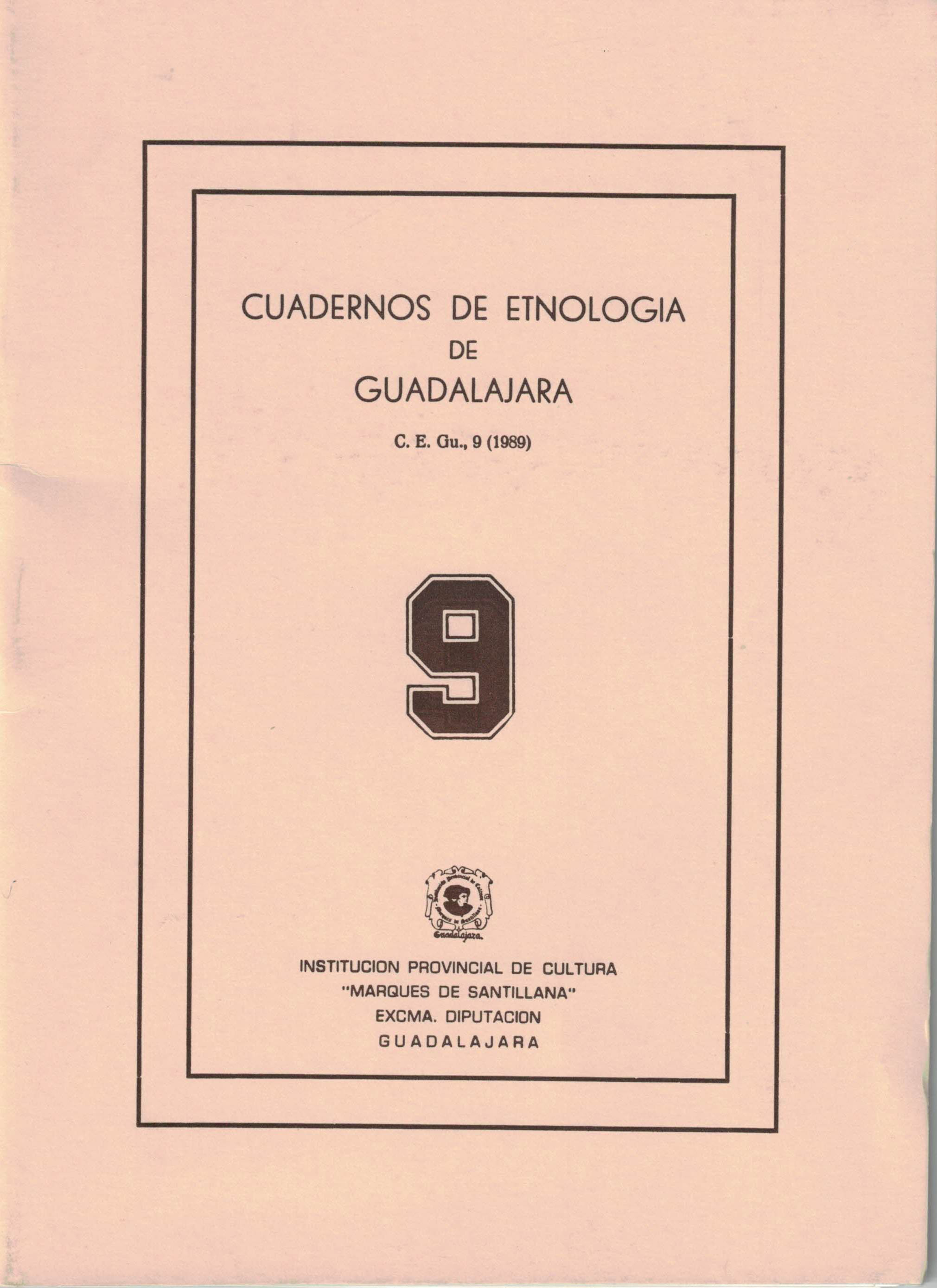 Cuadernos de Etnologia de Guadalajara 9